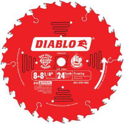 Diablo 8-1/4 In. 24-Tooth Framing Circular Saw Blade