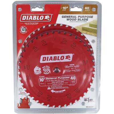 Diablo 10 In. 40-Tooth General Purpose Circular Saw Blade (2-Pack)